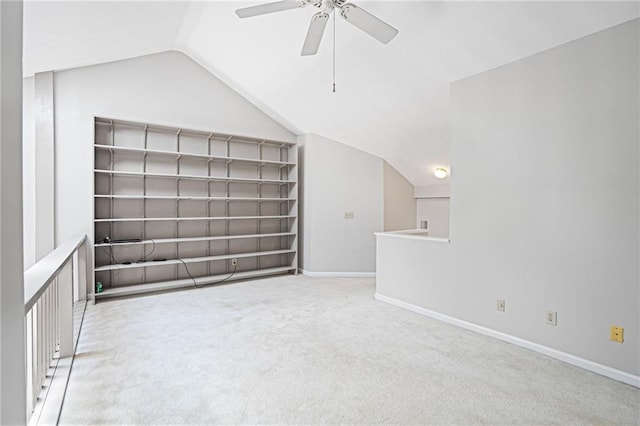 1822 Commonwealth Dr, Woodstock, GA 30188 - bonus room with carpet flooring, vaulted ceiling, and ceiling fan