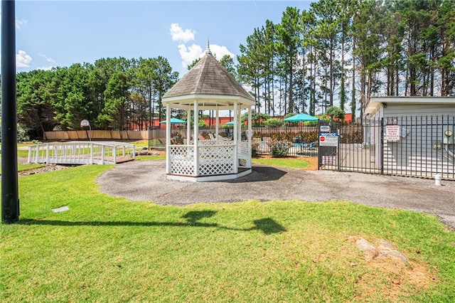 1822 Commonwealth Dr, Woodstock, GA 30188 - view of yard featuring a gazebo