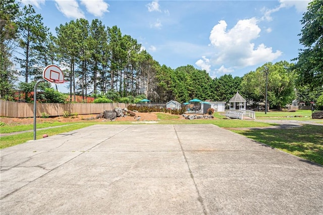 1822 Commonwealth Dr, Woodstock, GA 30188 - exterior space featuring basketball hoop