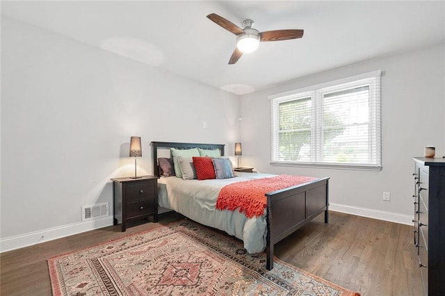 2572 Beverly Hills Dr, Chamblee, GA 30341 - bedroom featuring wood finished floors, baseboards, and a ceiling fan