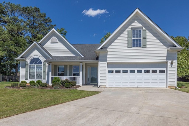 2780 Matlin Way, Buford, GA 30519 - traditional home featuring driveway, a porch, a front yard, and a garage