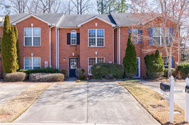 view of front of property with brick siding