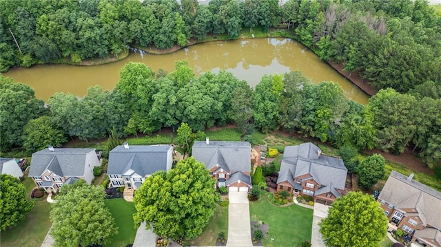 1775 Porterton Way, Cumming, GA 30041 - aerial view of residential area featuring a large body of water