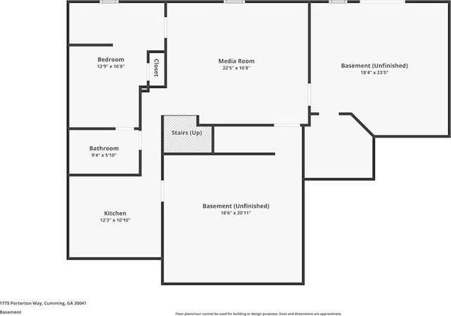 1775 Porterton Way, Cumming, GA 30041 - view of home floor plan