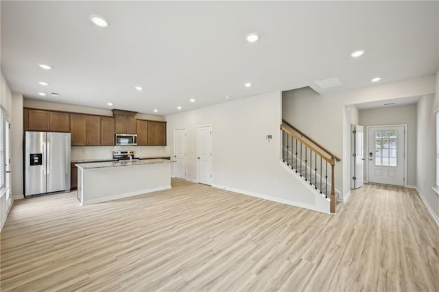2770 Aralynn Way, College Park, GA 30337 - kitchen featuring stainless steel appliances, light wood-type flooring, and recessed lighting
