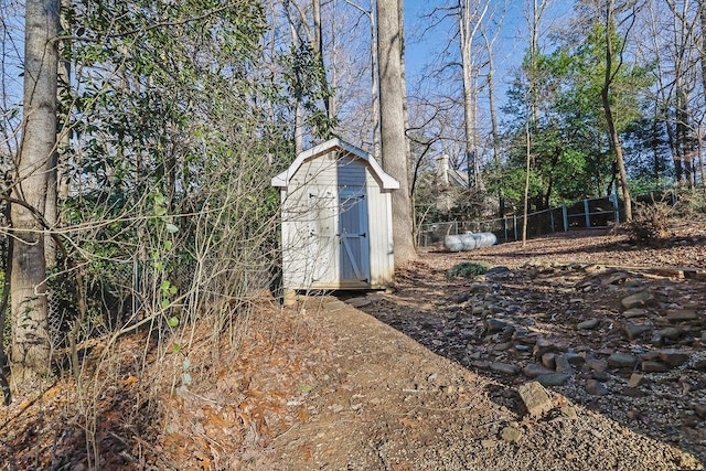 view of outbuilding