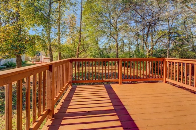 view of wooden terrace