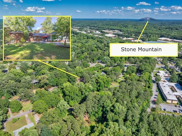 2648 Oswood Dr, Tucker, GA 30084 - aerial view of property's location featuring property boundaries highlighted and a heavily wooded area