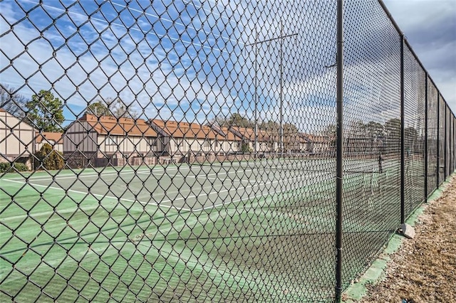 view of tennis court