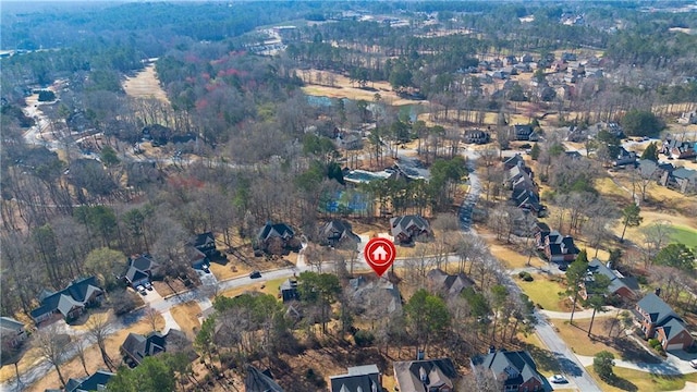 bird's eye view with a residential view