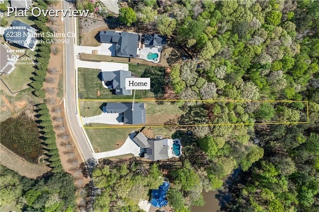 6238 Mount Salem Cir, Flowery Branch, GA 30542 - map / location with property parcel outlined