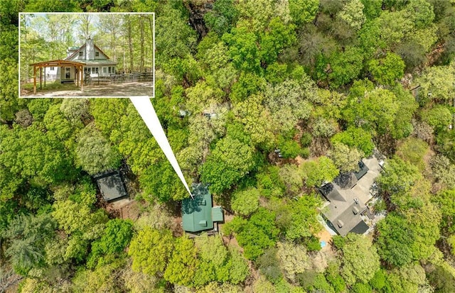 birds eye view of property