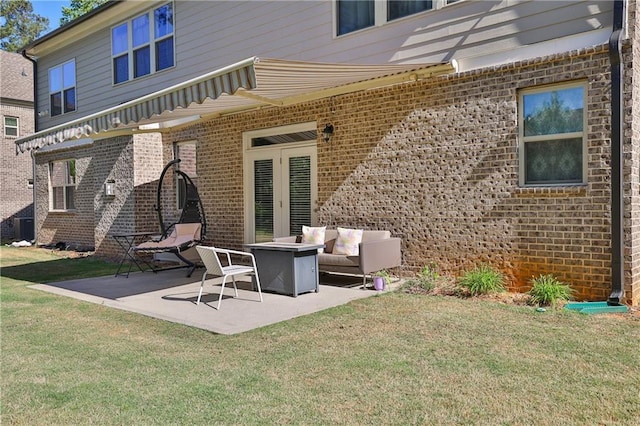 13015 Fox Rd, Alpharetta, GA 30005 - view of patio / terrace with an outdoor living space