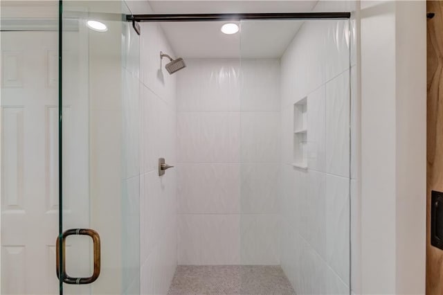 4246 Stilson Cir, Peachtree Corners, GA 30092 - full bathroom with a stall shower and recessed lighting