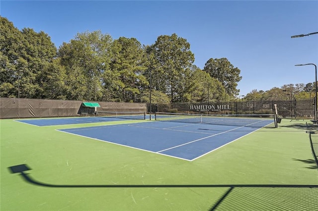 view of tennis court