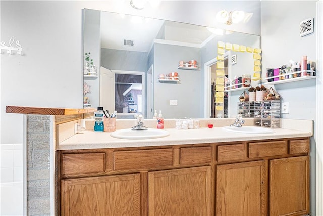 bathroom featuring vanity