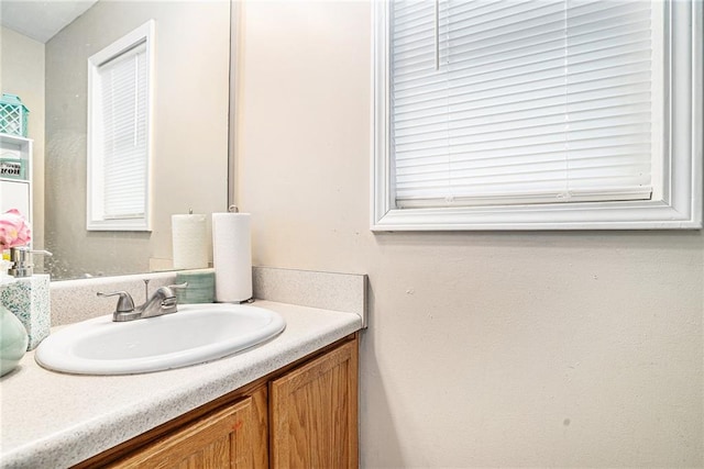 bathroom featuring vanity