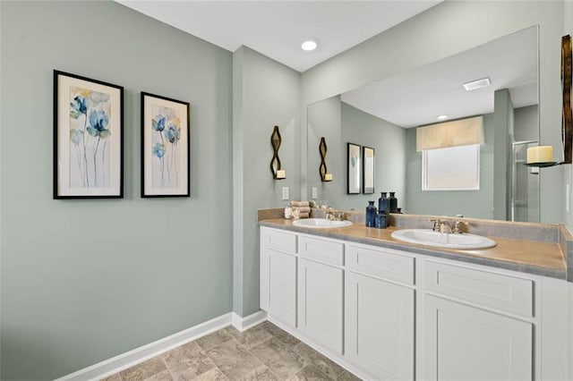 12000 Conrad, Hampton, GA 30228 - full bathroom with baseboards and double vanity