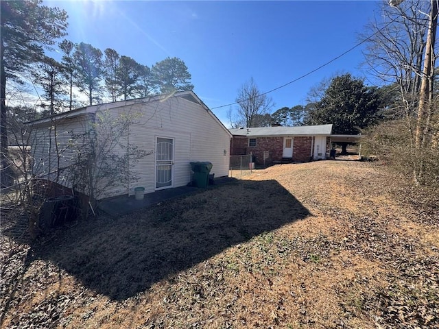 view of rear view of property