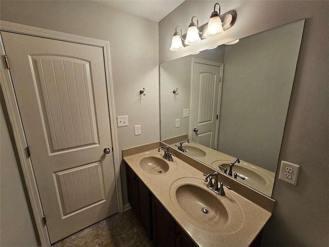 1021 Rock Elm Dr, Auburn, GA 30011 - full bathroom featuring double vanity and tile patterned flooring