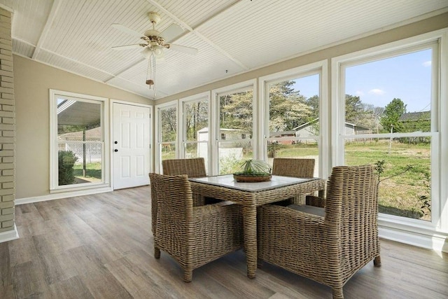 view of sunroom / solarium
