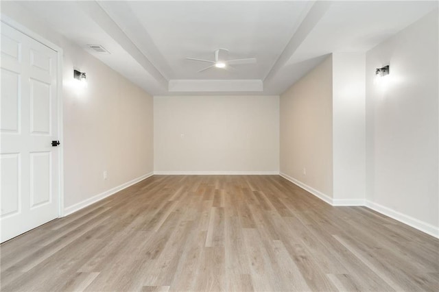1096 Bridge Mill Ave, Canton, GA 30114 - additional living space featuring a ceiling fan, light wood-style floors, and baseboards