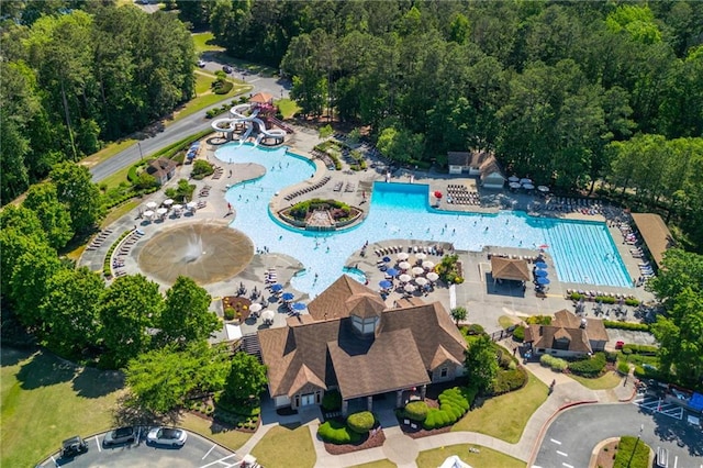 1096 Bridge Mill Ave, Canton, GA 30114 - aerial view of a pool area