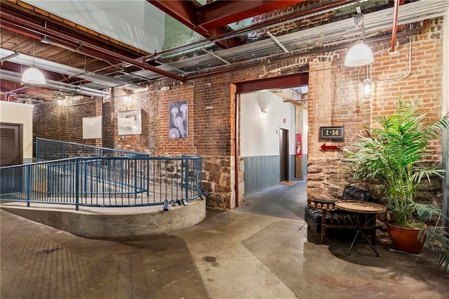 19 Hilliard St SE Unit 13, Atlanta, GA 30312 - basement featuring brick wall