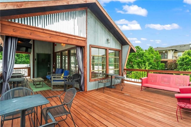 19 Hilliard St SE Unit 13, Atlanta, GA 30312 - deck with outdoor lounge area