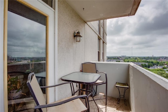 view of balcony