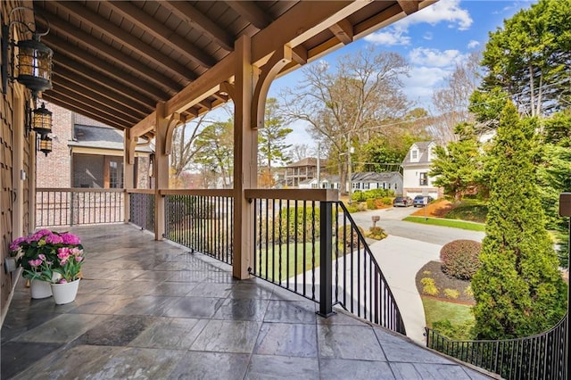 1211 Thornwell Dr, Brookhaven, GA 30319 - view of patio / terrace featuring a residential view