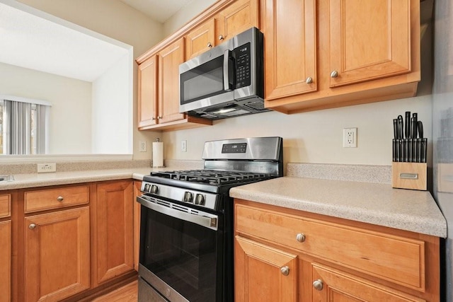 kitchen with appliances with stainless steel finishes