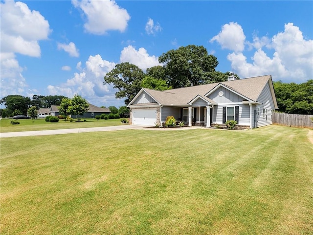 132 Mcmillian Ct, Winder, GA 30680 - ranch-style home with concrete driveway, board and batten siding, an attached garage, and a shingled roof