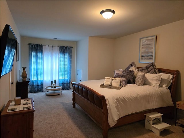 bedroom with carpet floors