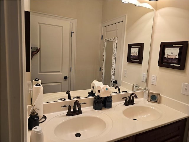 bathroom with vanity