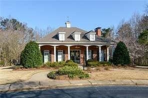 exterior space with covered porch