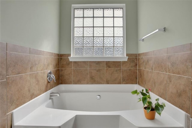 bathroom with a bathing tub