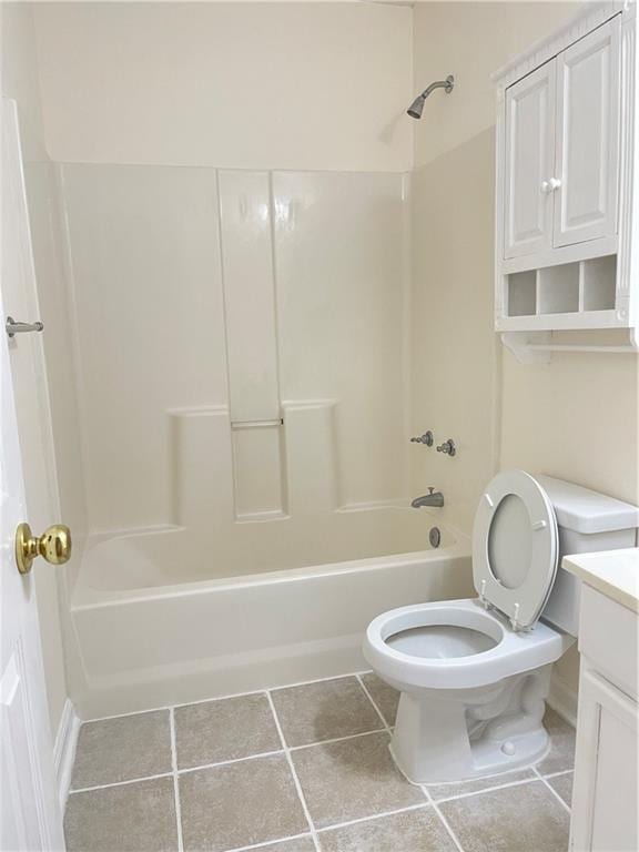 30 Buck Trl, Newnan, GA 30265 - full bath featuring shower / bath combination, vanity, toilet, and tile patterned flooring