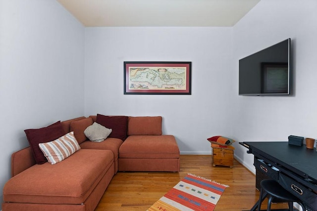 230 Bradberry St SW Unit 9, Atlanta, GA 30313 - living area featuring baseboards and wood finished floors