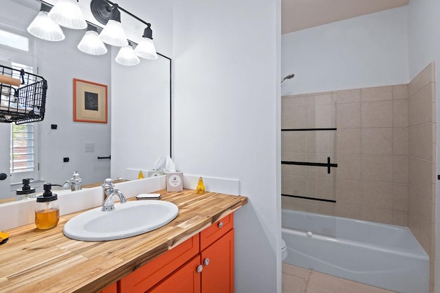 230 Bradberry St SW Unit 9, Atlanta, GA 30313 - bathroom featuring tile patterned floors, vanity, shower / bathing tub combination, and toilet