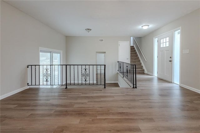 entryway featuring light hardwood / wood-style flooring