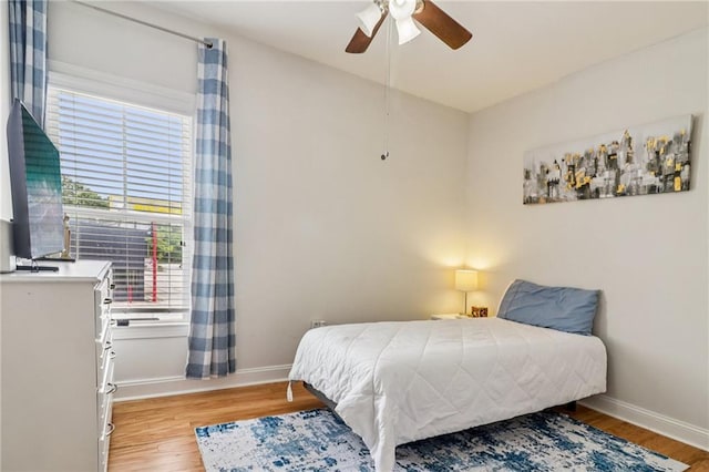 2465 Main St Unit 201, Atlanta, GA 30344 - bedroom featuring light wood-style floors and ceiling fan