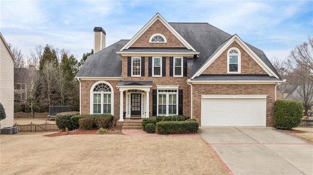 view of front of house featuring a garage