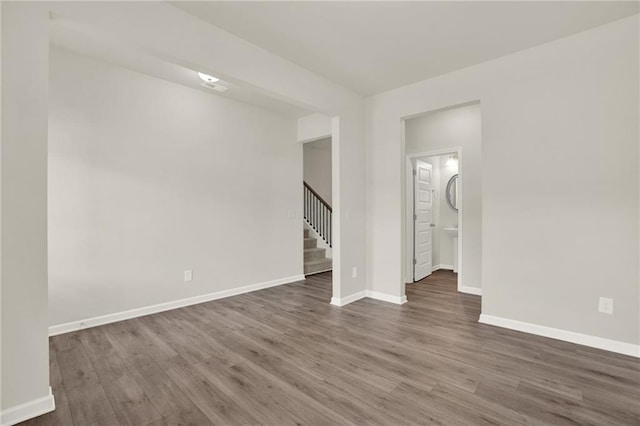 56 Preserve Pt, Jasper, GA 30143 - unfurnished room featuring wood finished floors and stairway