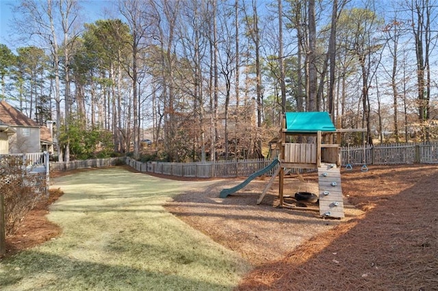 view of jungle gym