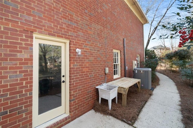 view of property exterior featuring central AC unit