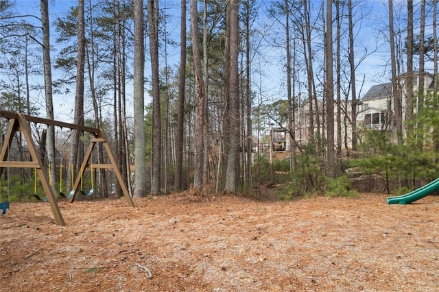 view of yard featuring a playground