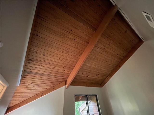 2449 Terrace Trl, Decatur, GA 30035 - detailed view of wooden ceiling with exposed beams