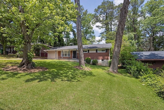 1911 Rosewood Rd, Decatur, GA 30032 - view of front facade with a front lawn and brick siding