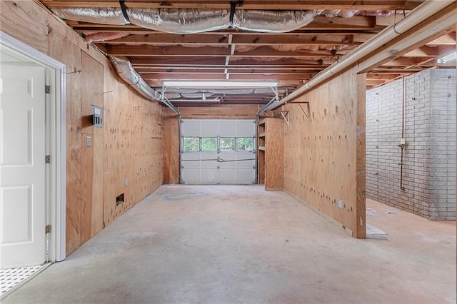 260 Pleasant Grove Cir, Mcdonough, GA 30252 - garage with wood walls
